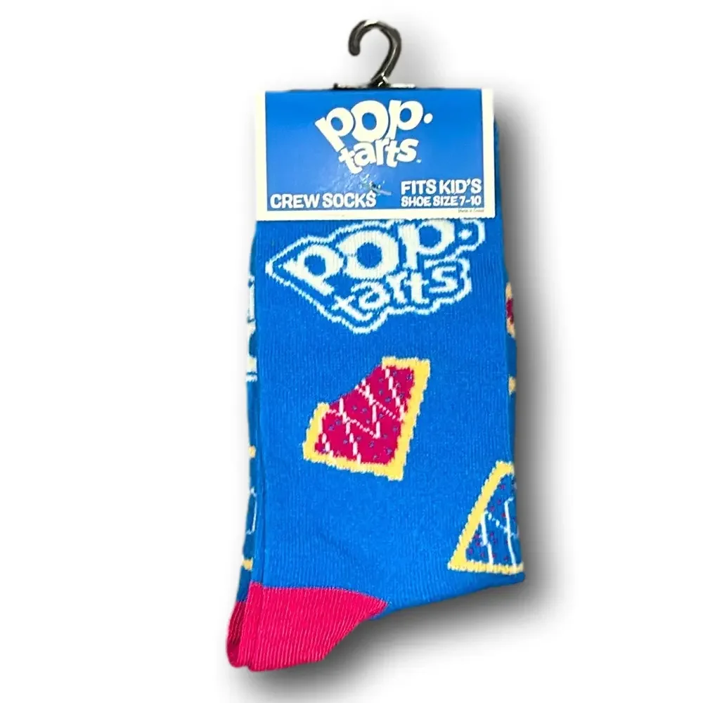 Kids Pop-Tarts Funny Novelty Crew Socks - NWT